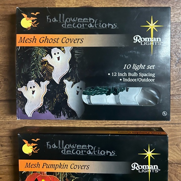 Roman Inc. • Halloween Light Set • Pumpkin • Ghost • 2 Boxes (20 Lights) • New - Picture 9 of 16